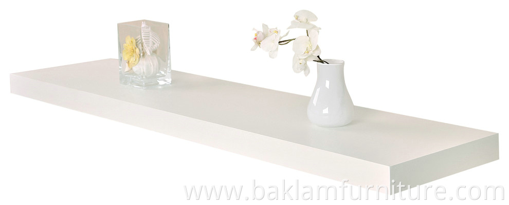 White Floating Shelves